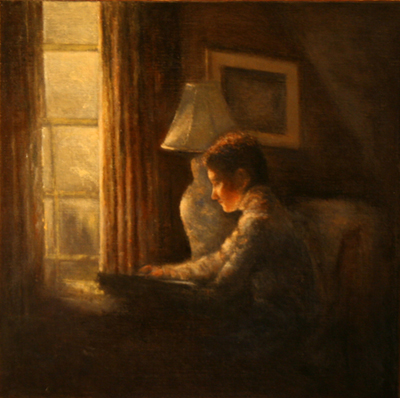 Woman Reading by a Window